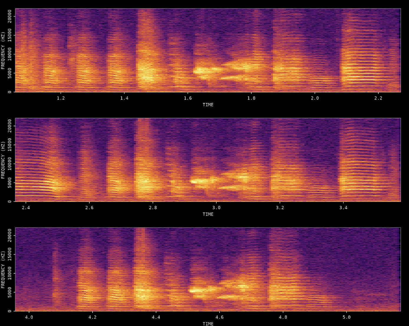 Motif detection spectrogram